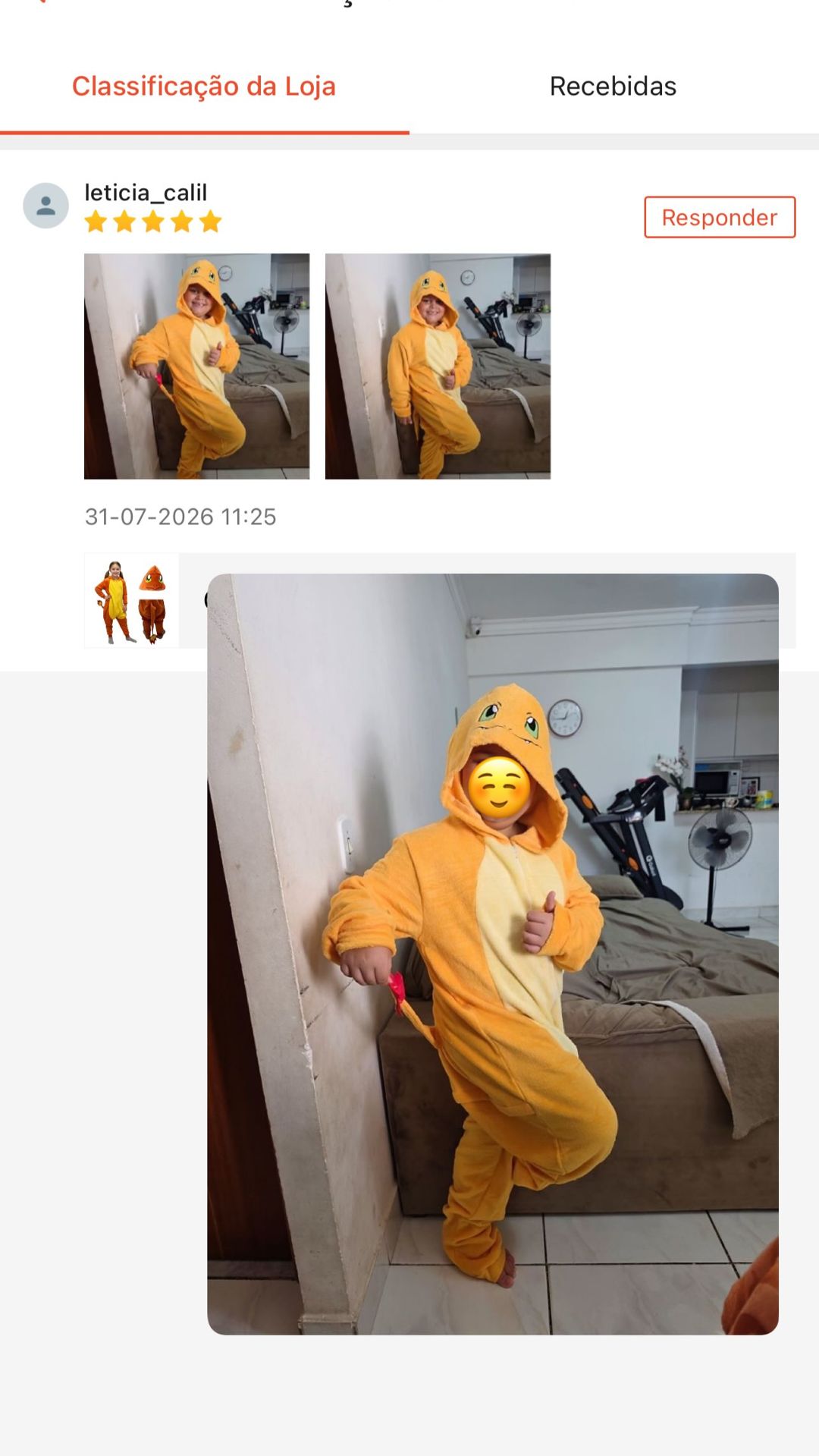 Cliente Kigukidz com pijama kigurumi — foto 22