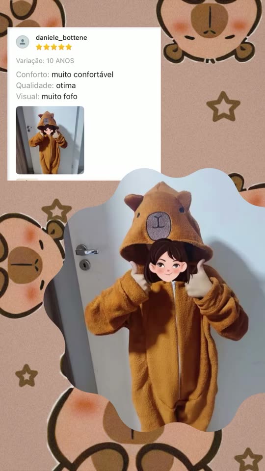 Cliente Kigukidz com pijama kigurumi — vídeo 3