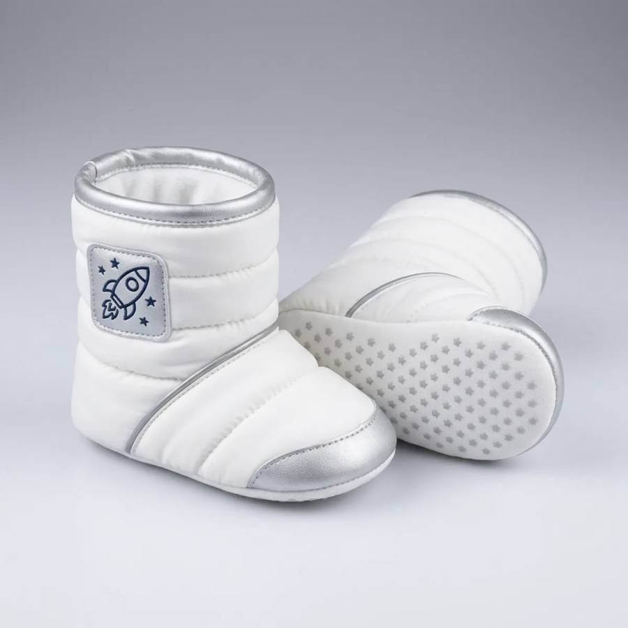 Bota Pantufa Astronauta Branca