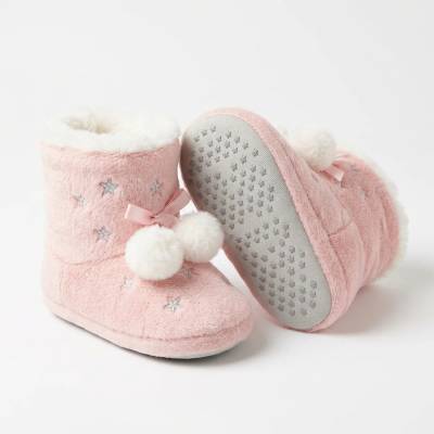 Bota Pantufa Estrelinha Rosa