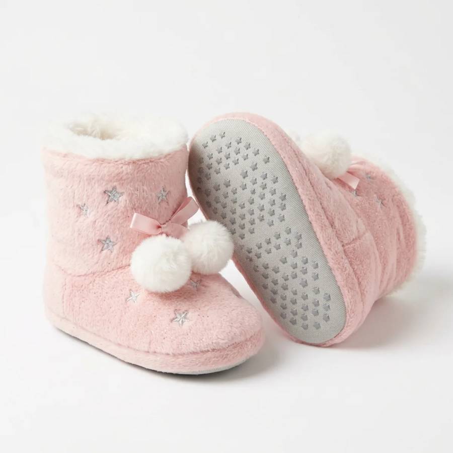 Bota Pantufa Estrelinha Rosa
