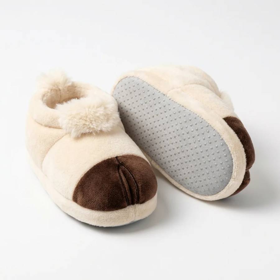 Pantufa Cachorrinho Creme