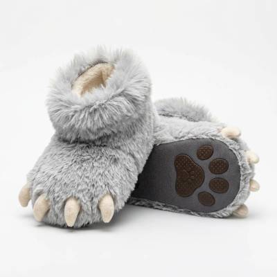 Pantufa Garra de Lobo Cinza