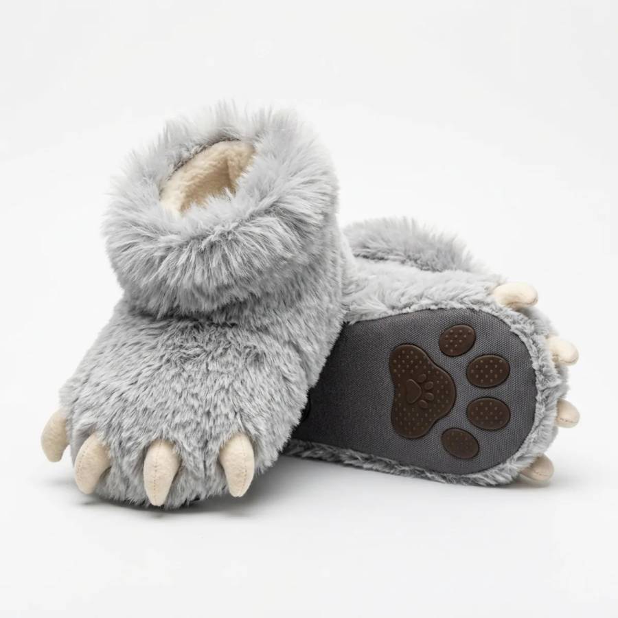 Pantufa Garra de Lobo Cinza
