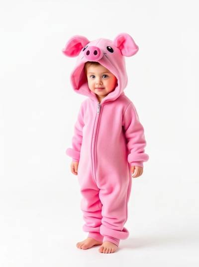 Kigurumi Porco Infantil - foto 1