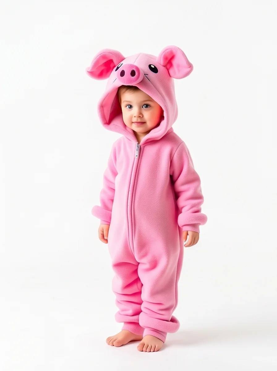 Kigurumi Porco Infantil - foto 1