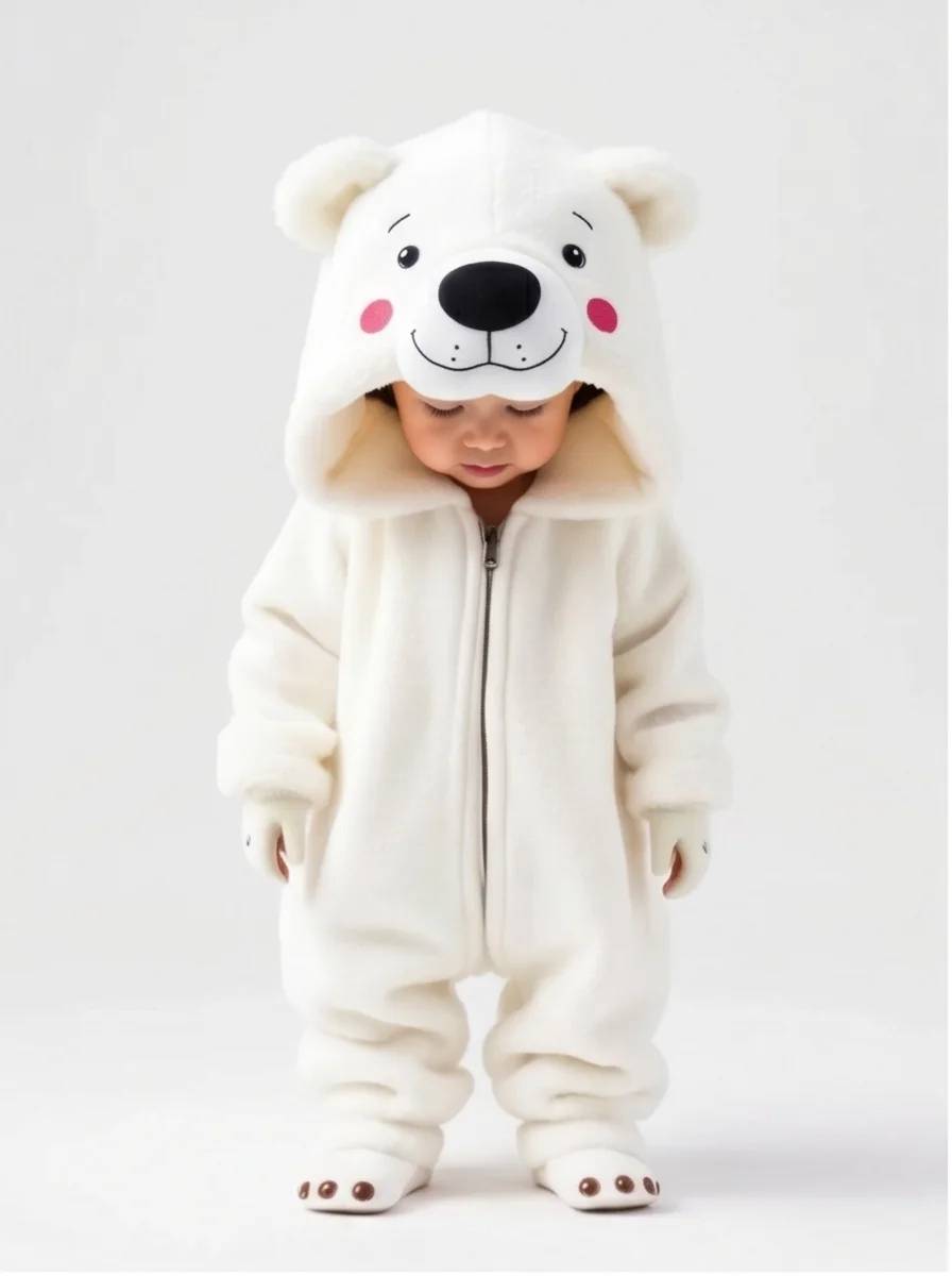 Kigurumi Urso Polar Infantil - foto 1